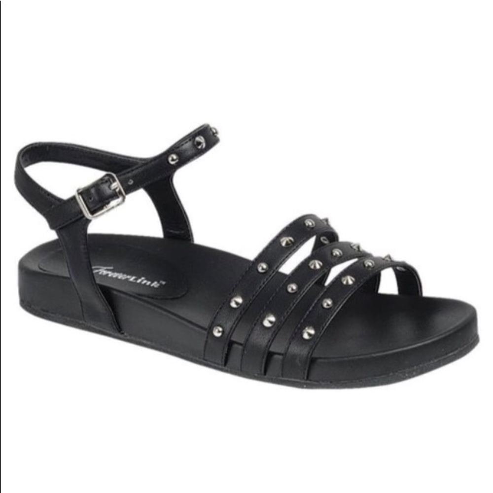 Black Strappy Sandals